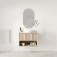 Merewether 750mm Wall Hung Single Vanity with Solid Surface Countertop